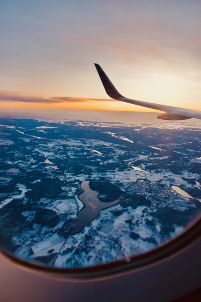 océano, avión, vacaciones, cielo, kayak