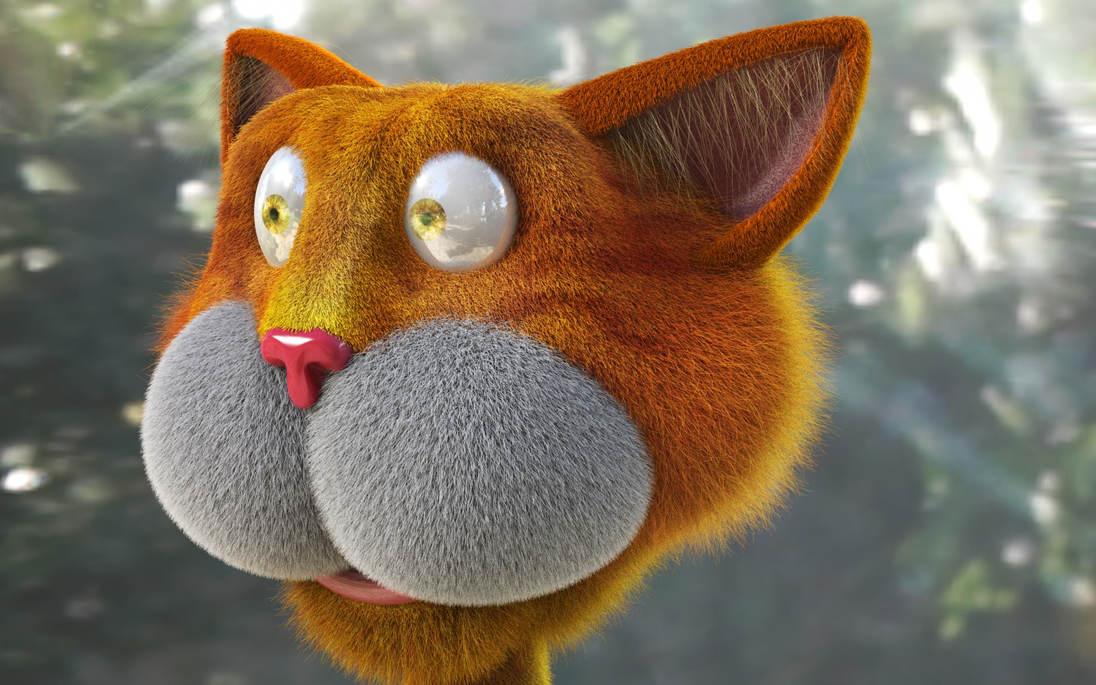 A close up of a cat with a big nose and a big nose (cat, snout, stuffed toy, fur, wildlife)