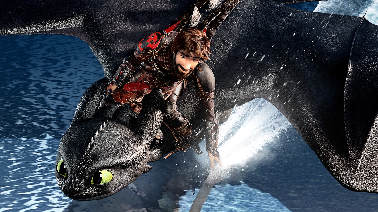 Arafed image of a girl riding a dragon in a scene from how to train your dragon (fictional character, film, pc game, dragon, adventure game)