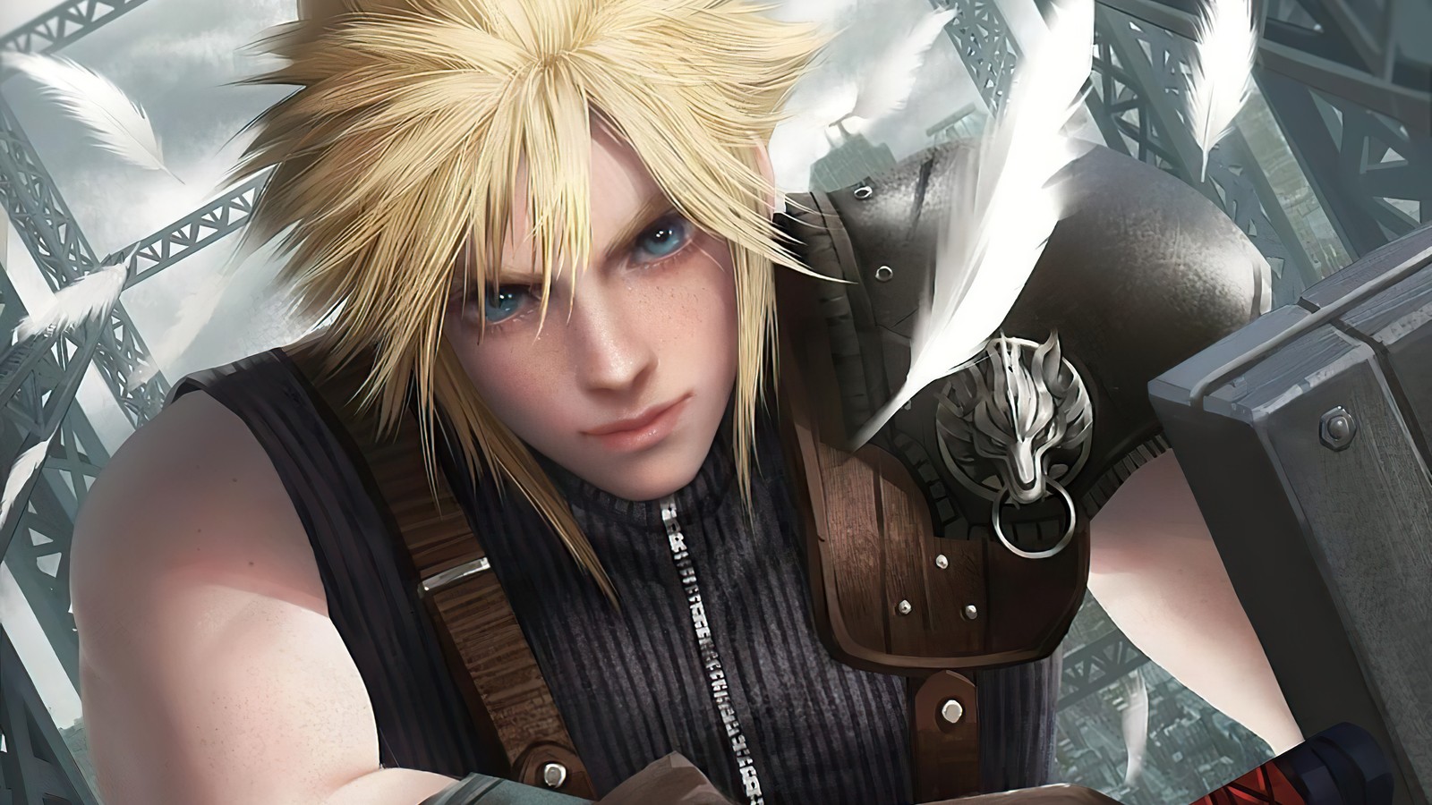 Скачать обои клауд страйф, cloud strife, final fantasy 7 remake, ff7, видеоигра