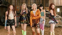 ITZY Members in Bold Fashion Statement Surrounded by Gritty Backdrop