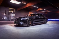 Mansory Mercedes-Benz S-Class: A Black Elegance in a Modern Space