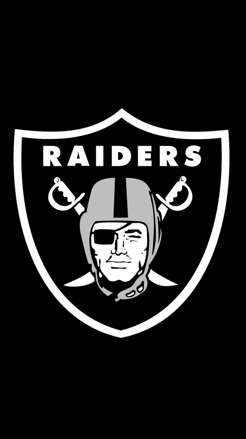 Логотип oakland raiders на черном фоне (and1, чемпион, футбол, джордан, jordan)