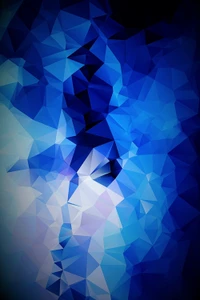 Abstract Blue Geometric Pattern