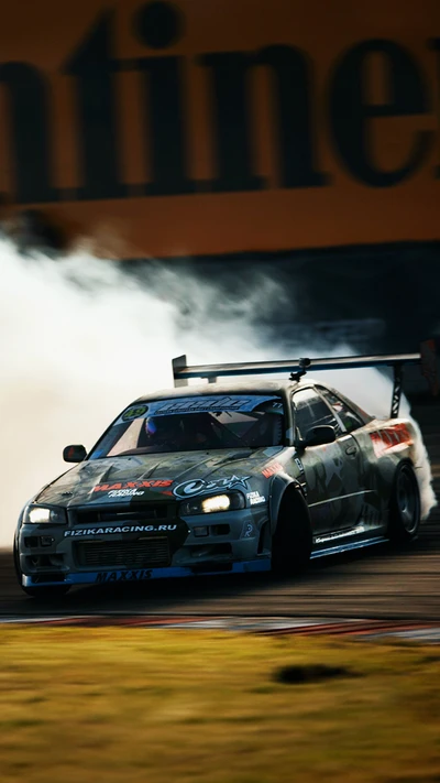 drift, japan, rasse, skyline