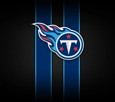 Logo des Tennessee Titans NFL sur un fond sombre