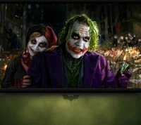 batman, dark, harley, joker, love wallpaper