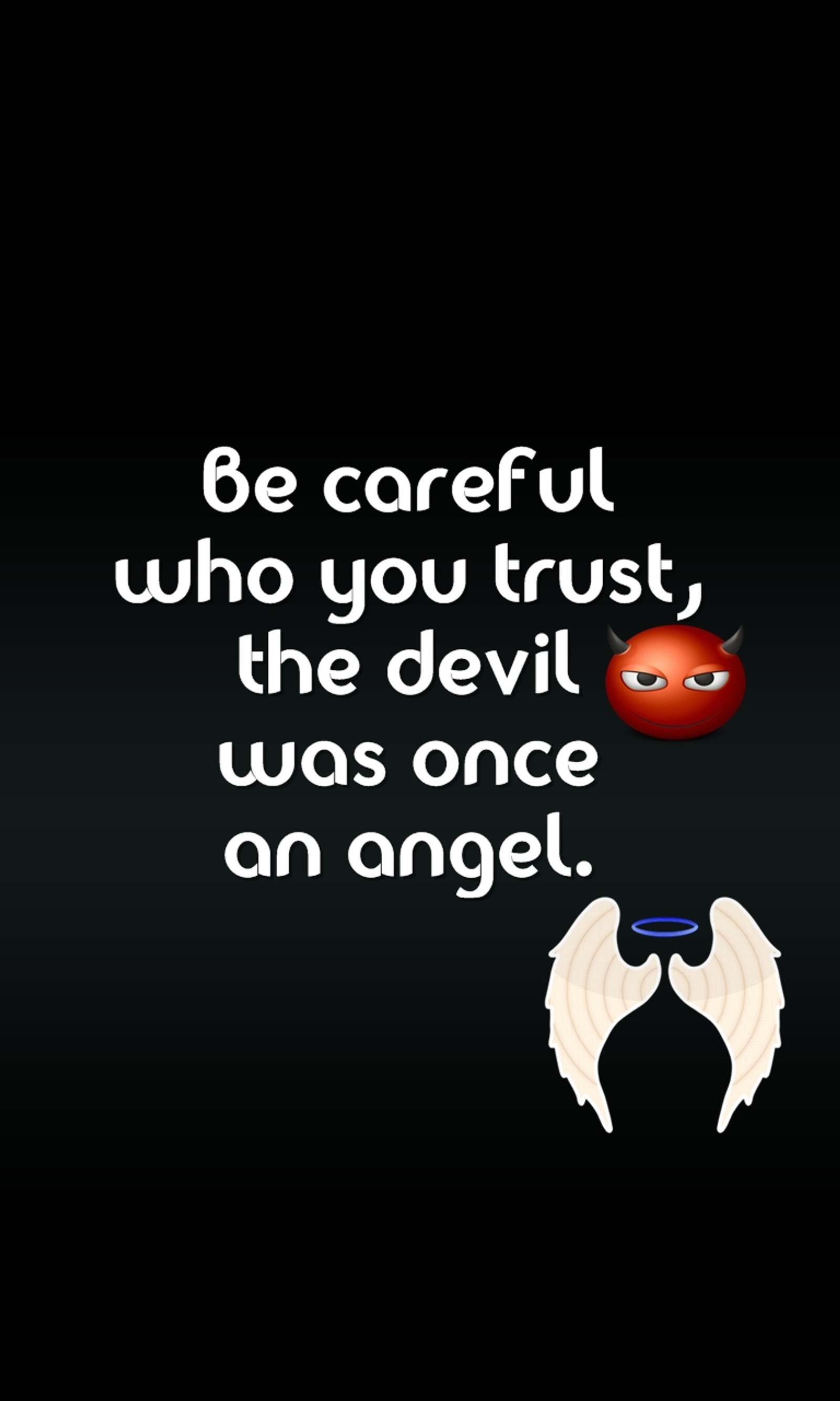 angel, careful, cool, devil, life Download Wallpaper