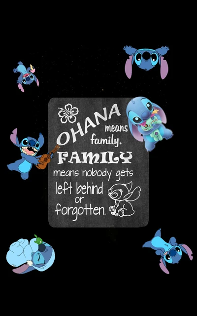 cute, movie, ohana, stitch