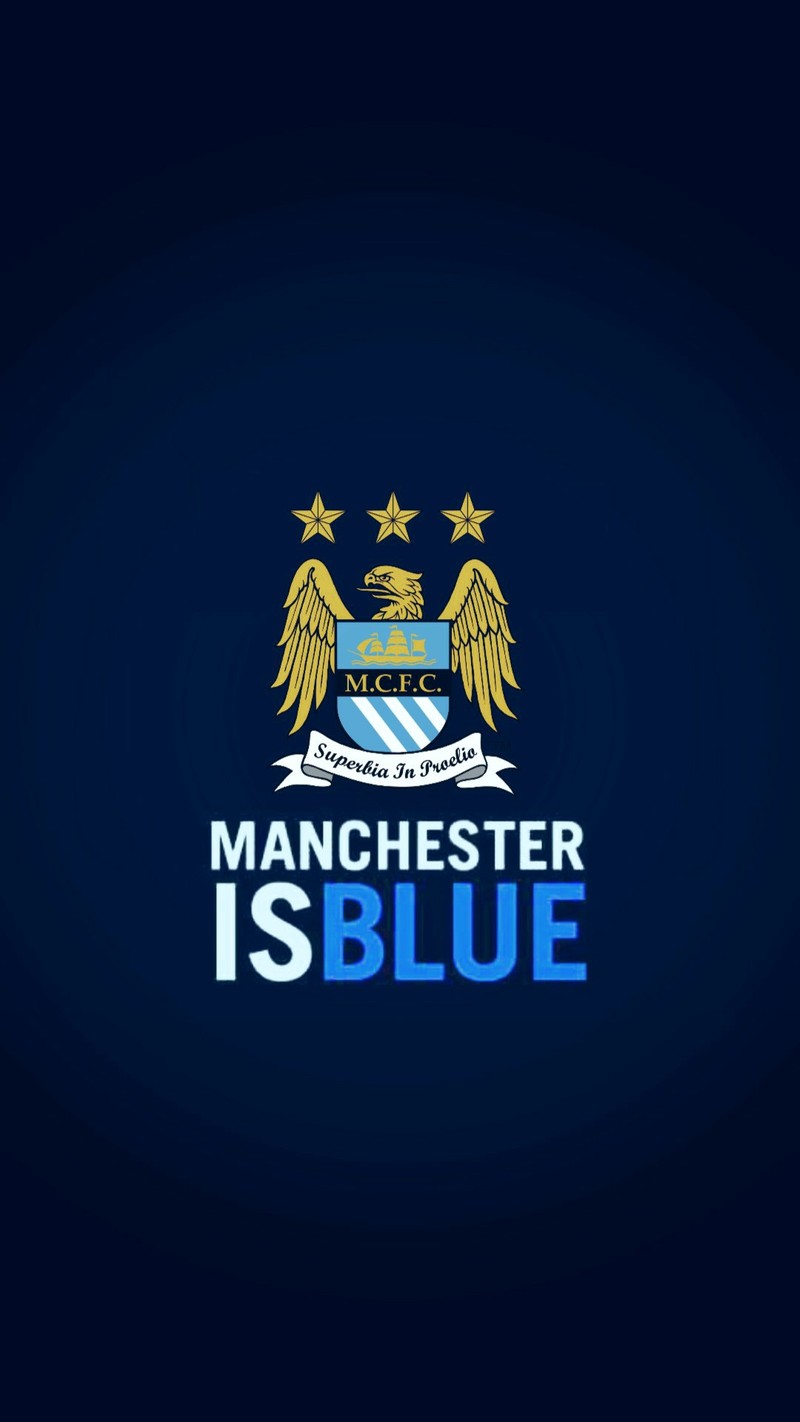 Обои манчестера синий (манчестер сити, man city, manchester city, manchester is blue, mcfc)