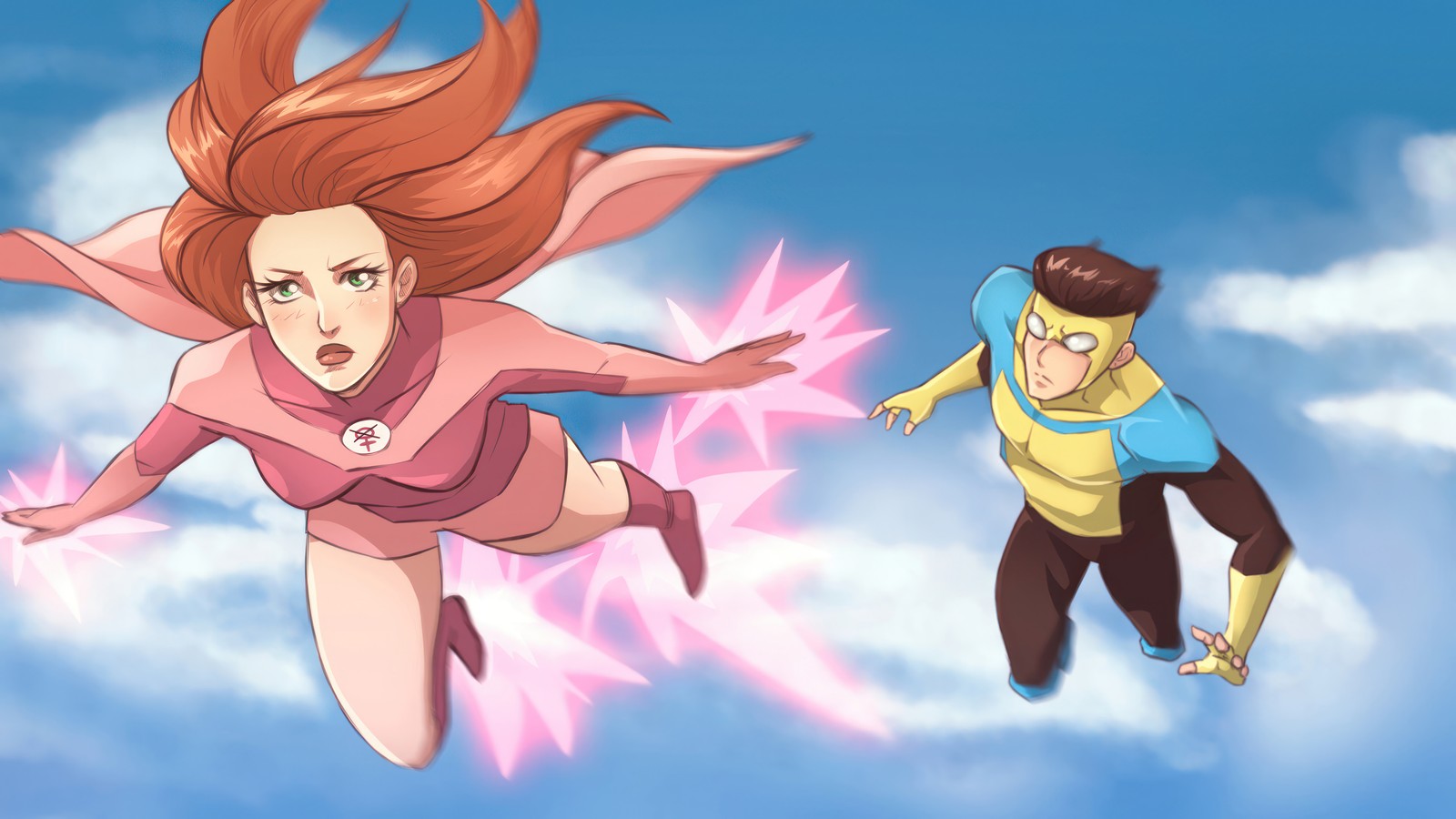 Lade atom eve, invincible serie, animiert, animation, fernsehserie Hintergrund herunter