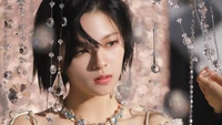 Jeongyeon Radiates Elegance Amidst Crystal Reflections