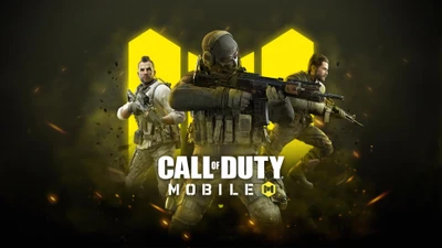 Динамичная экшен-сцена из Call of Duty Mobile