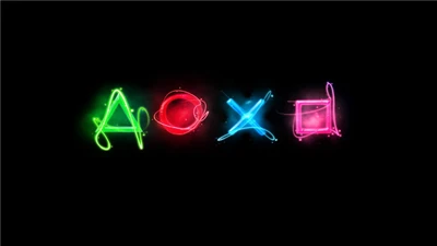 Neon PlayStation Symbols: A Vibrant Fusion of Light and Gaming Graphics