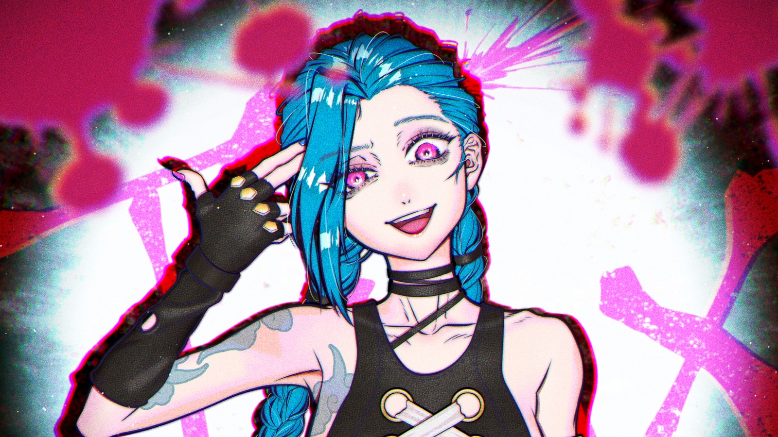 arcane series, netflix, tv series, arcane, jinx wallpaper