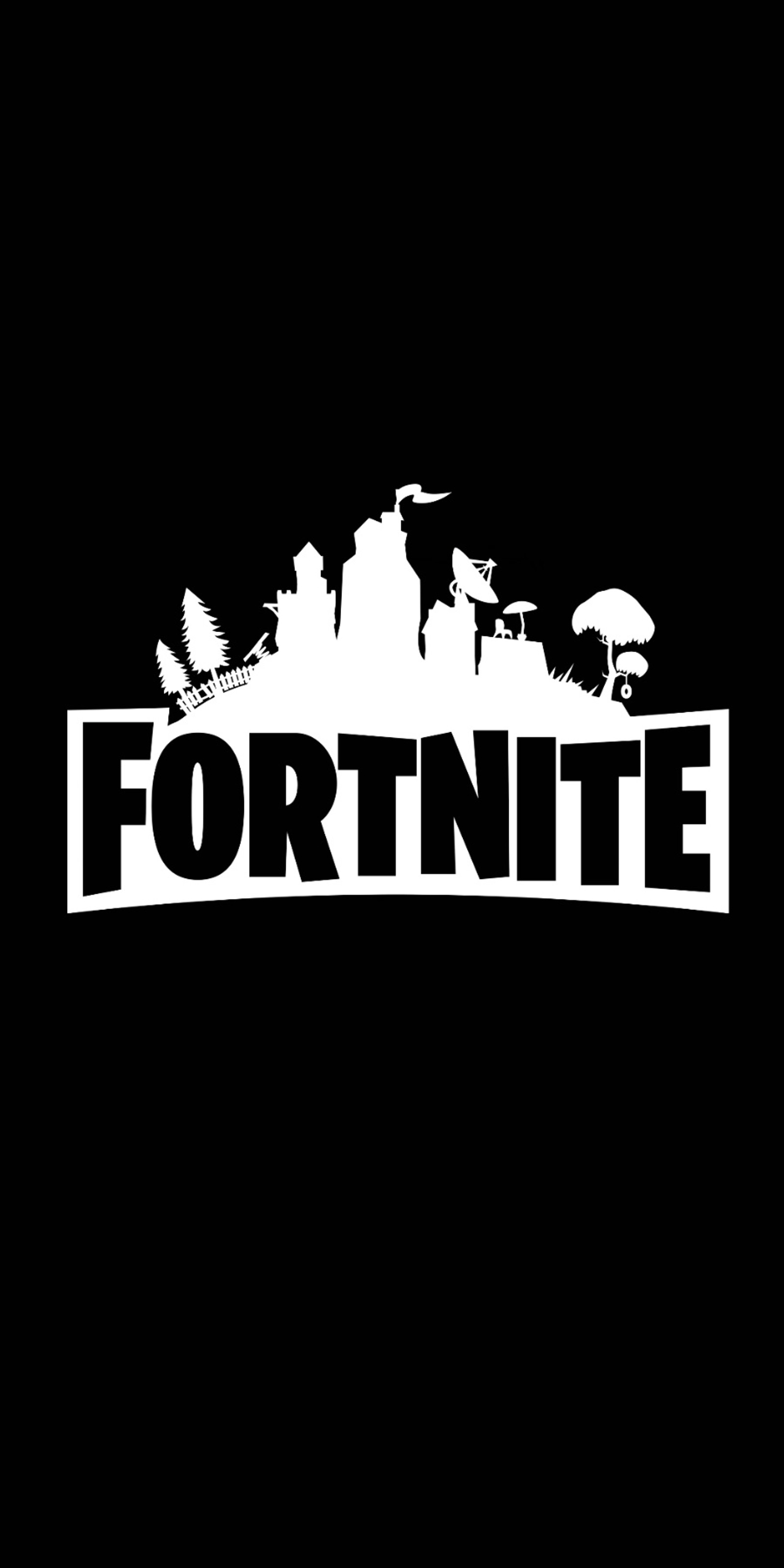 Логотип forte на черном фоне (фортнайт, fortnite, игра, оружие, война)