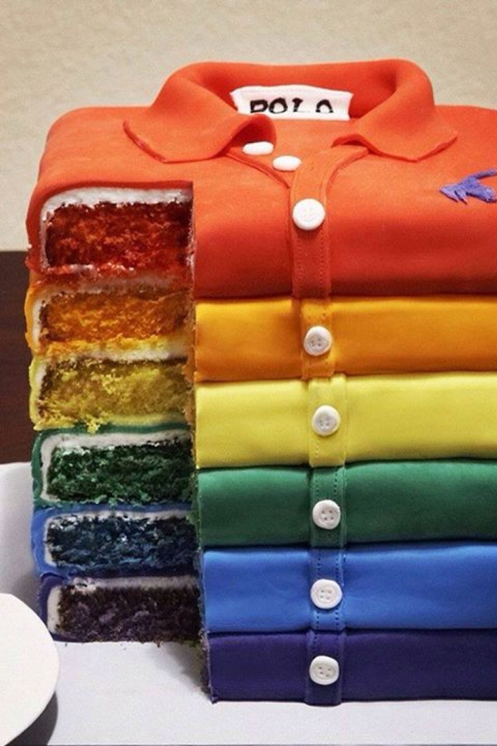 Téléchargez le fond d'écran gâteau, couleur, arc en ciel, chemise