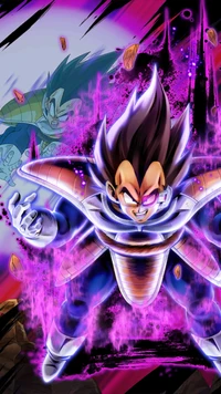 Vegeta desata el Galick Gun: Acción de anime en un ataque de Ki