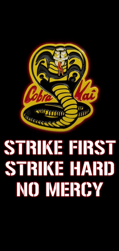 cobra kai, karate kid, sem misericórdia, strike first, golpear forte