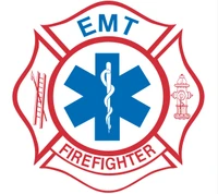 EMT Firefighter Badge Emblem