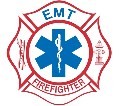 Emblema de distintivo de bombeiro EMT