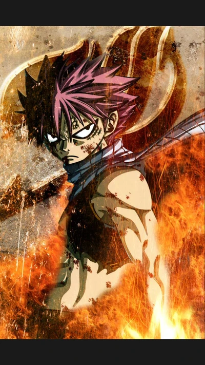 Natsu Dragneel: Der Feurige Drachentöter in Aktion