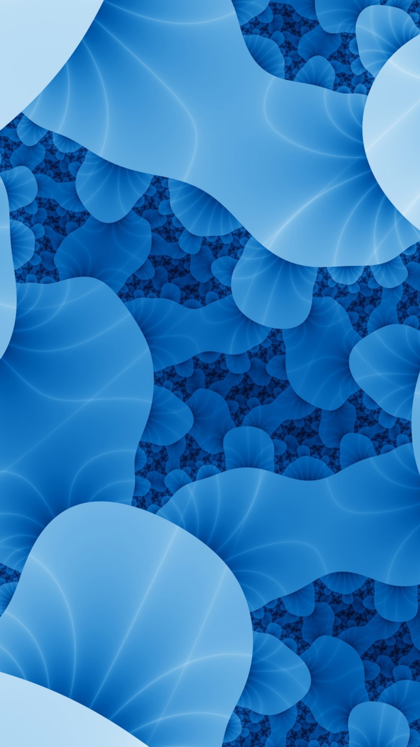 A close up of a blue background with a lot of leaves (abstract, background, beautiful, cool, hd)