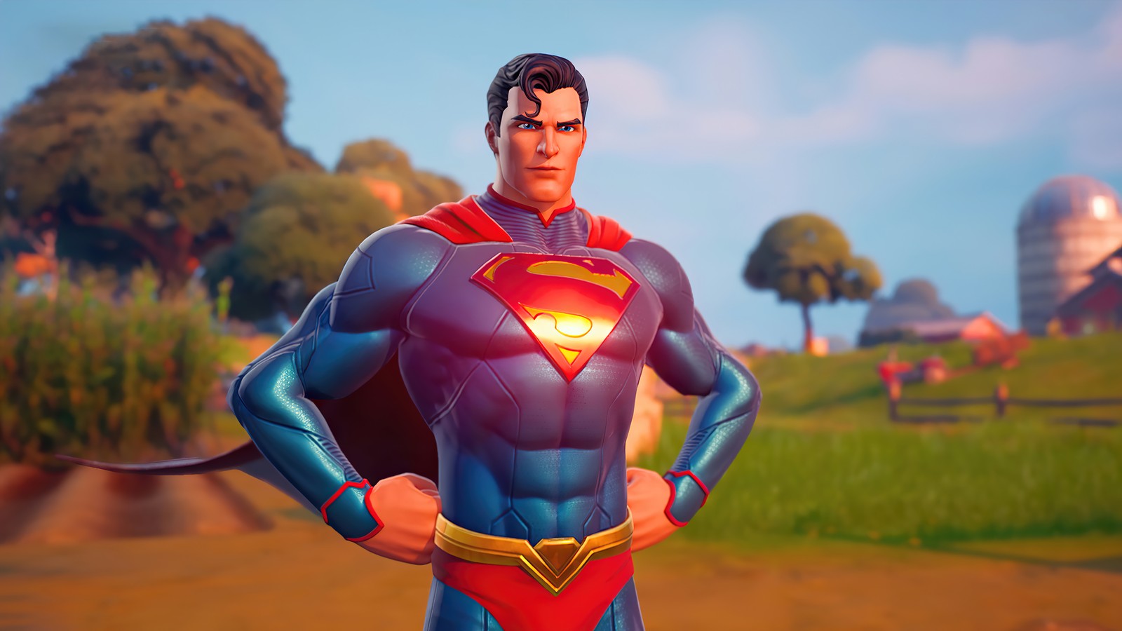 Скачать обои фортнайт, fortnite, видеоигра, супермен, superman