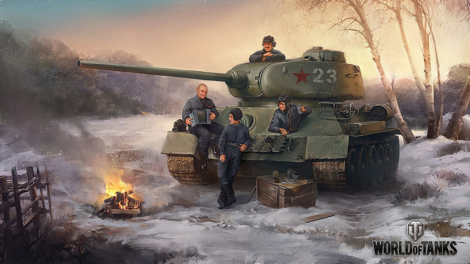 Arafed image of a tank with men sitting on it (world of tanks, tank, wargaming, military organization, soldier)