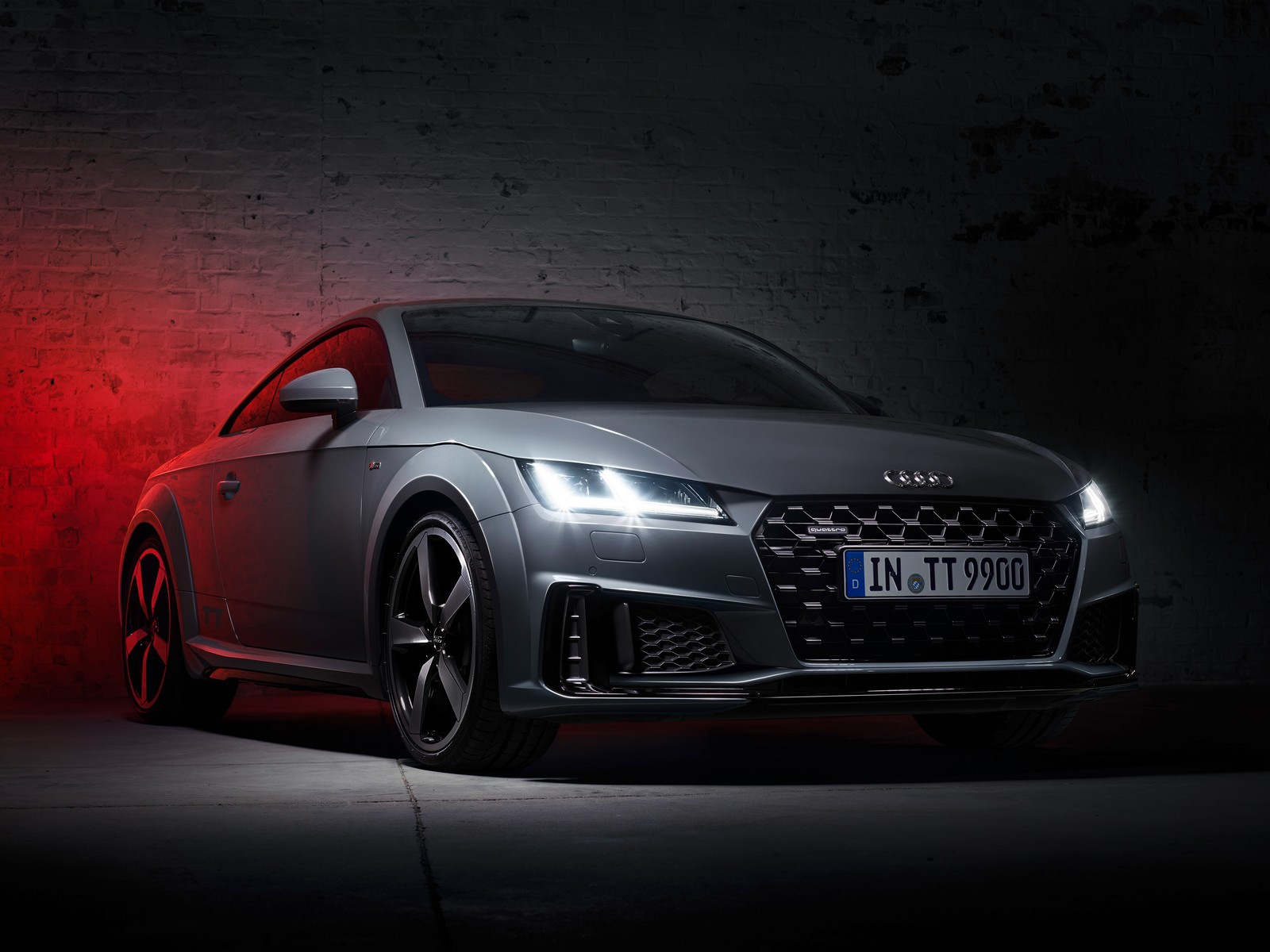 Téléchargez le fond d'écran audi tt 45 tfsi quattro s line, quantum gray edition, sombre, voitures, fond décran 4k