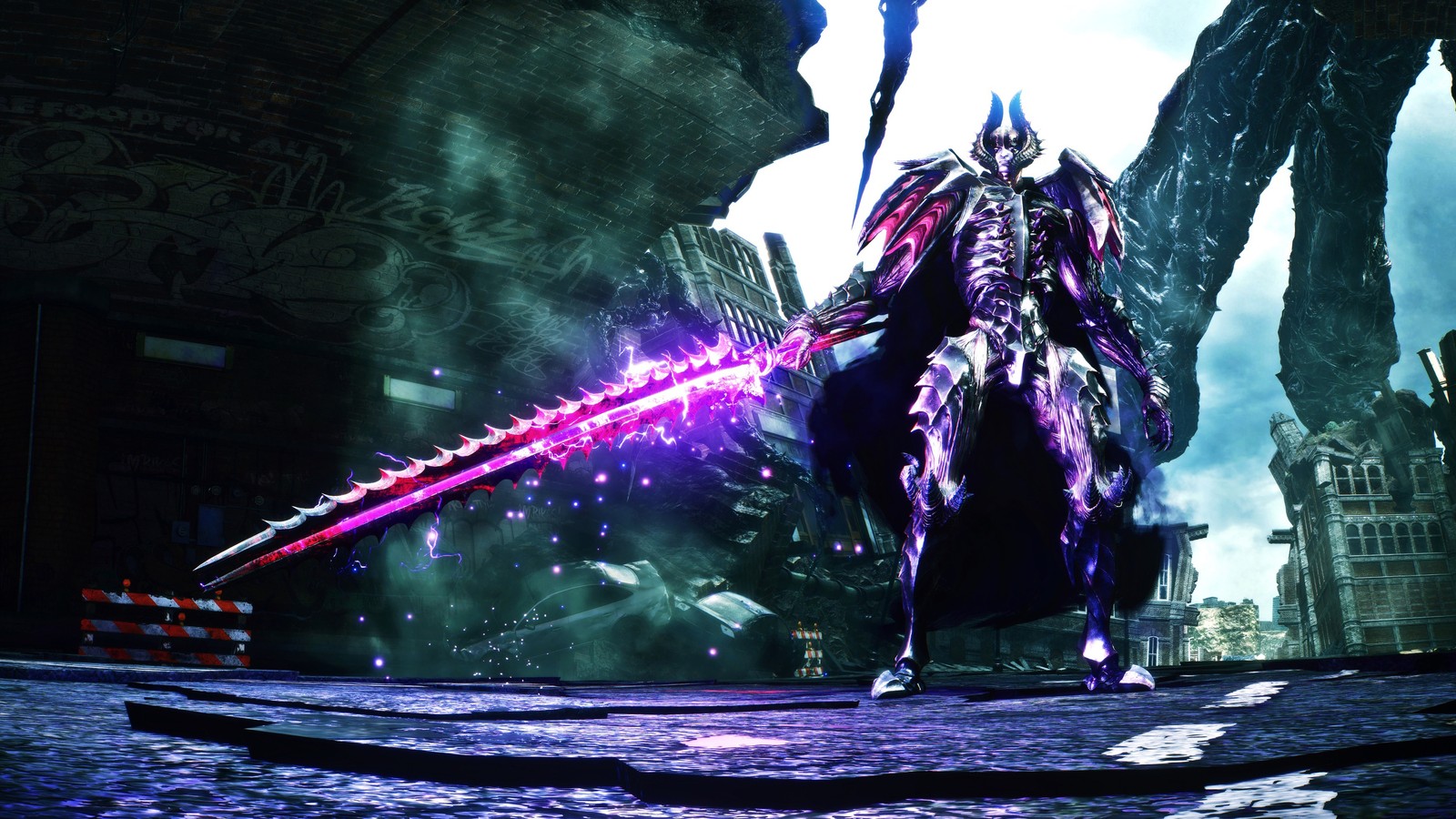 Lade devil may cry 5, videospiel, elder geryon knight Hintergrund herunter