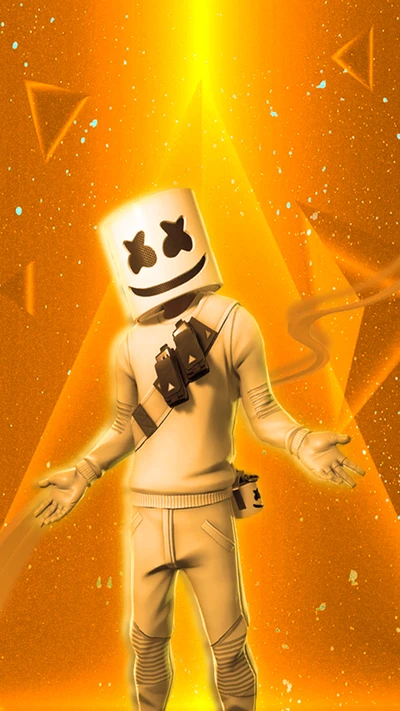 Fortnite Marshmello Skin de Ninja - Fond d'écran HD 2019