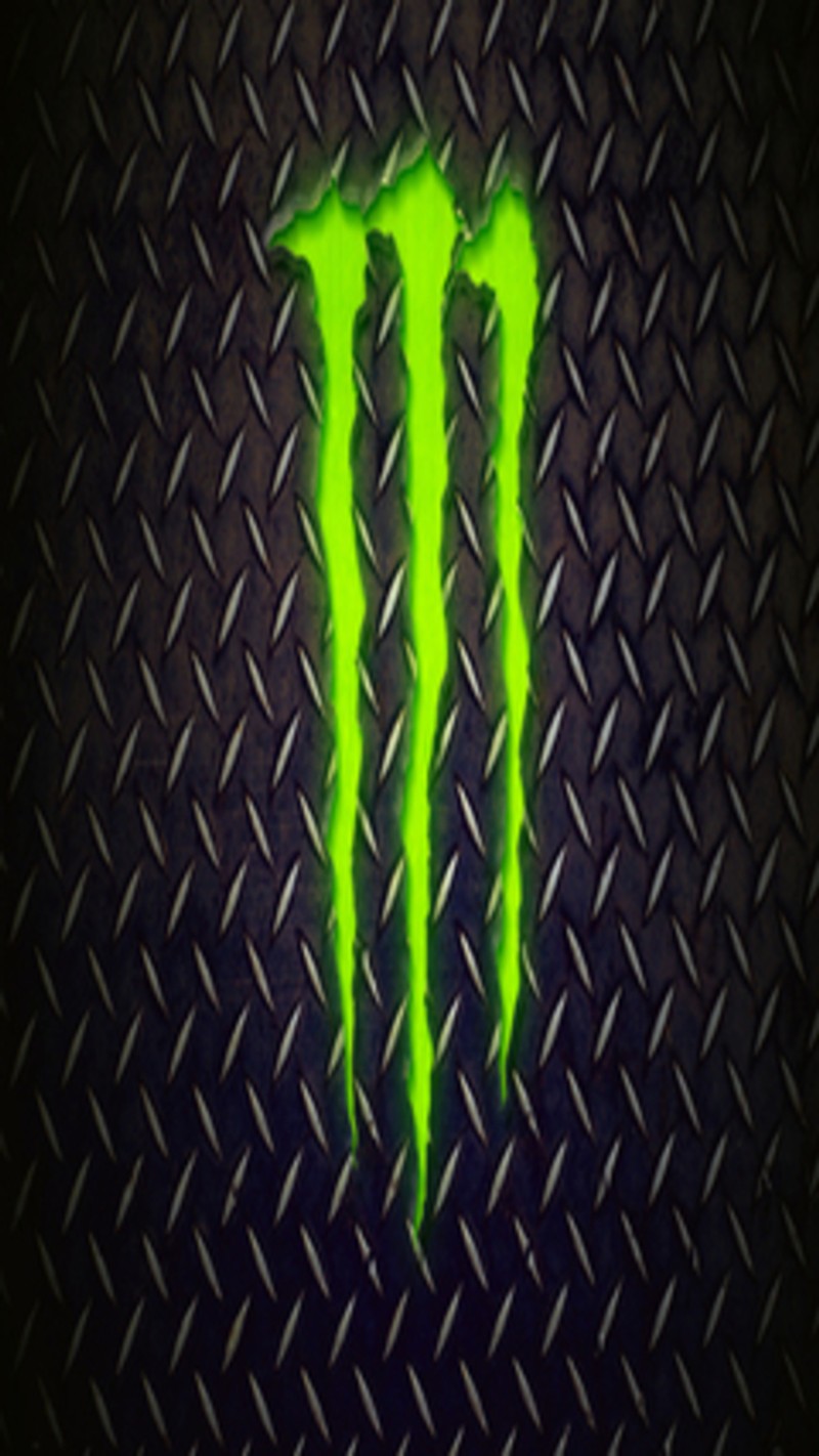 Близкий план логотипа monster energy на металлическом фоне (hd, логотип, монстр)