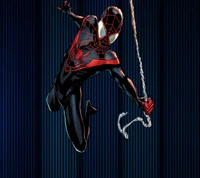 Dynamisches Spiderman-Logo mit Miles Morales