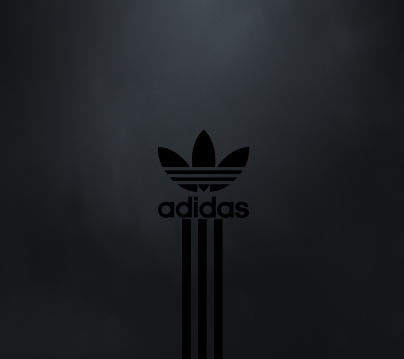 Логотип adidas на черном фоне (логотип)