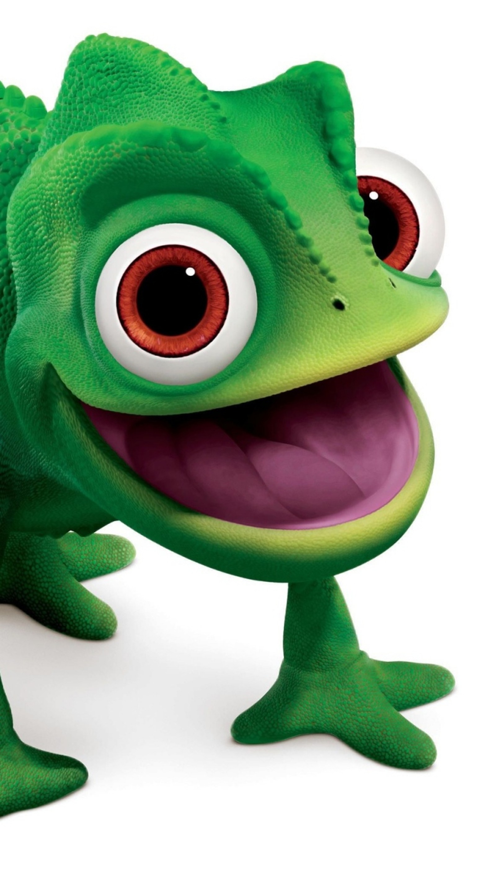 A close up of a green toy lizard with a big smile (chameleon, funny, green)