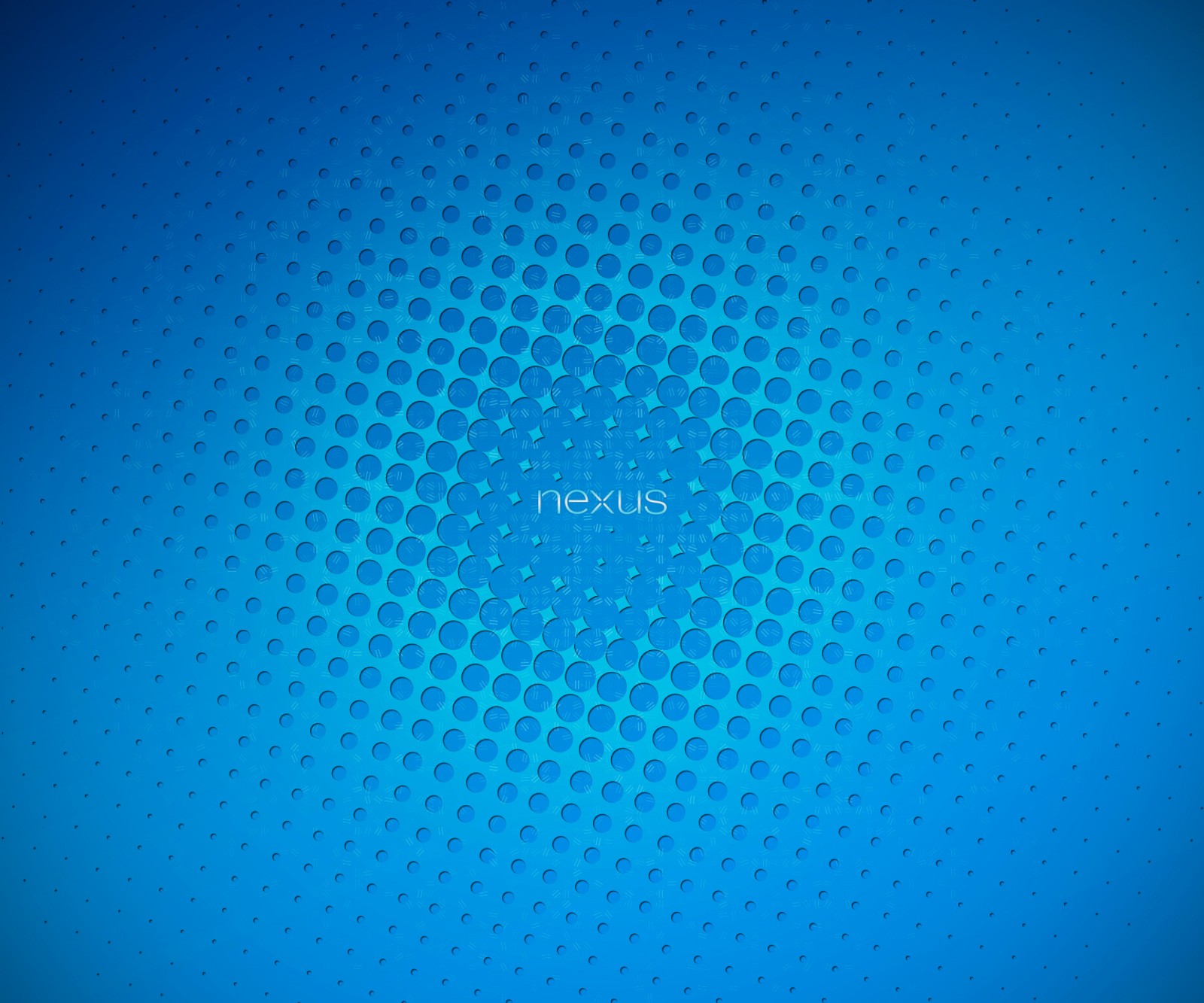 A close up of a blue background with a circular pattern (android, awesome, blue, cyan, google)