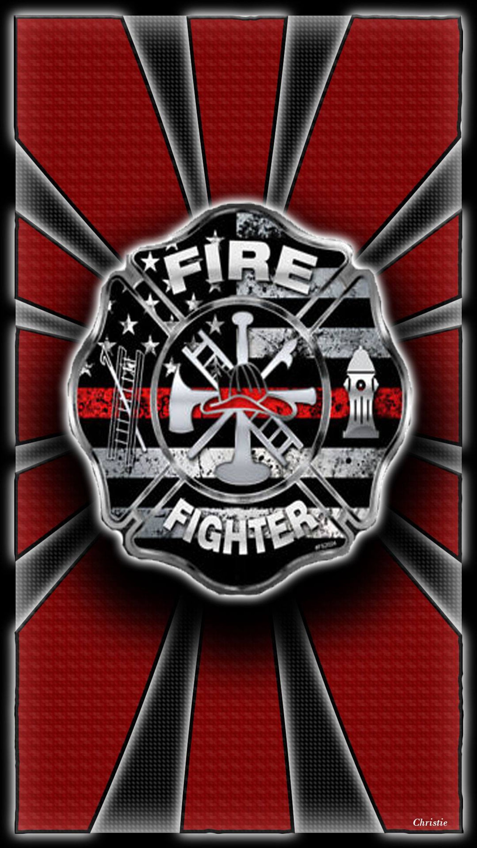 Baixar papel de parede fogo, firefighting, maltese cross