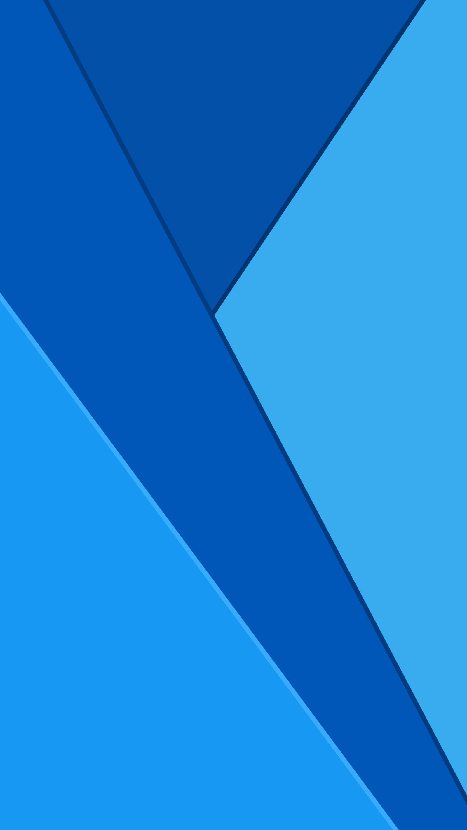 Eine nahaufnahme eines blauen und blauen abstrakten hintergrunds mit einem diagonalen design (abstrakt, android, hintergrund, blau, flach)