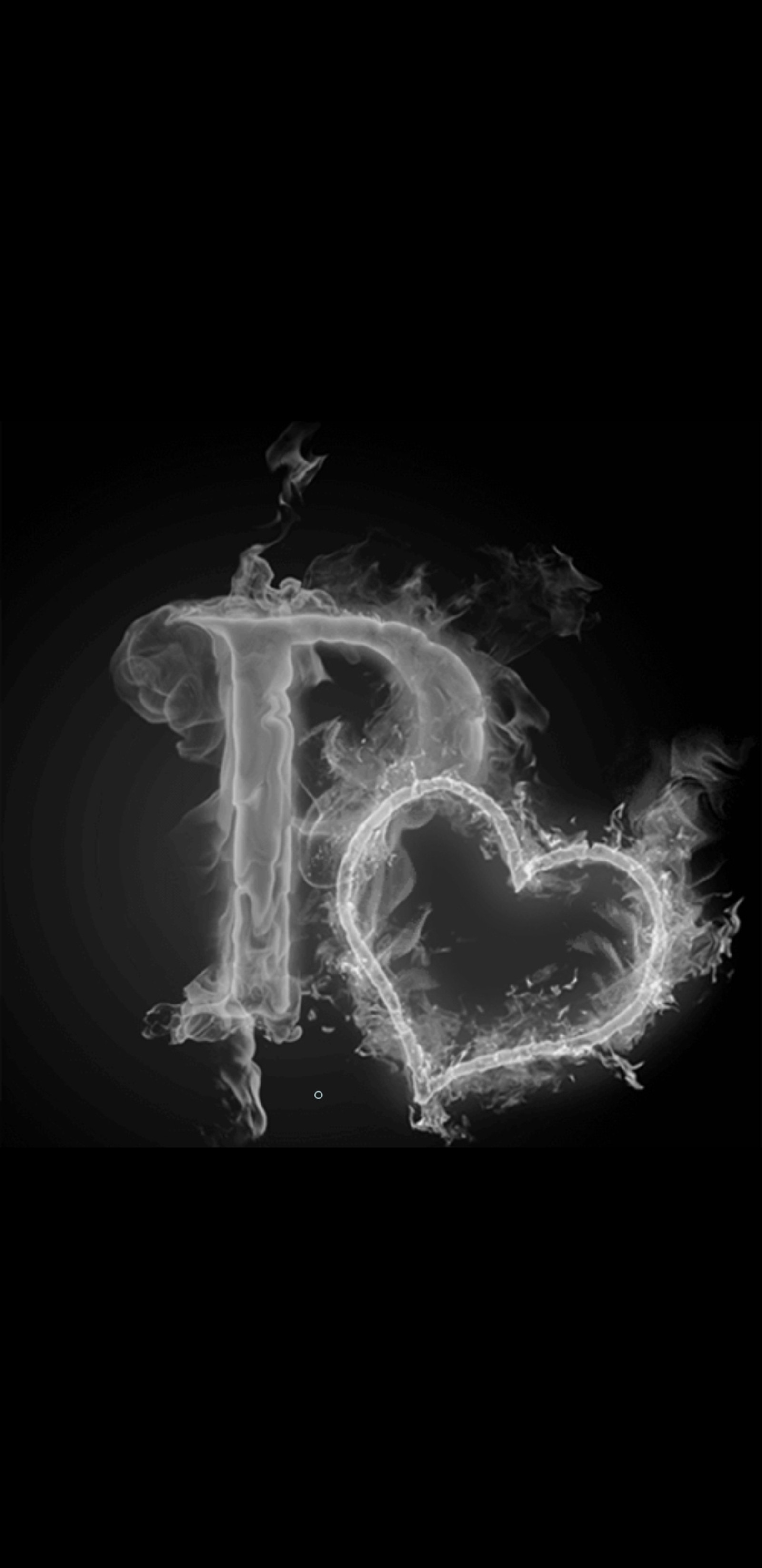 A black and white photo of a heart made of smoke (smoke, black, letter, alphabets, letters)