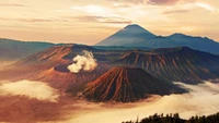 mount bromo, volcano, mountain, mount scenery, stratovolcano wallpaper