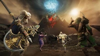 new world aeternum, video game, new world, characters wallpaper