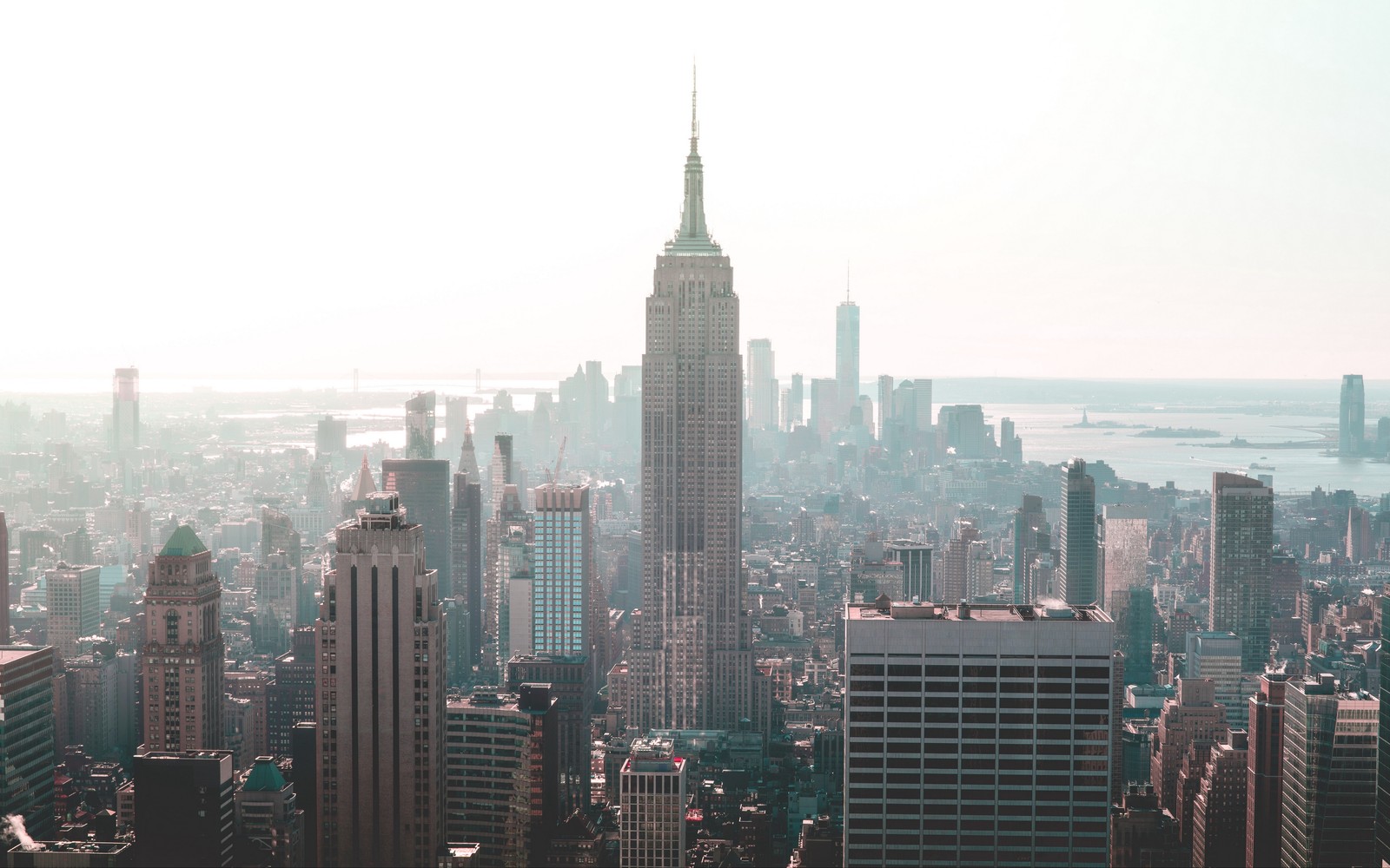 new york city, empire state building, city, cityscape, metropolis wallpaper