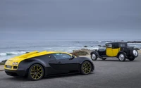 bugatti veyron, carro esportivo, supercarro, design automotivo, veículo motorizado