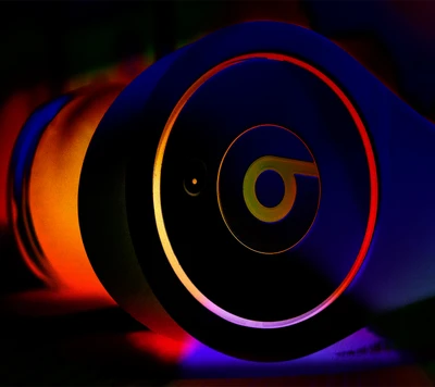 Vibrant Headphones with Mixed Color Accents and Smartphone Integration