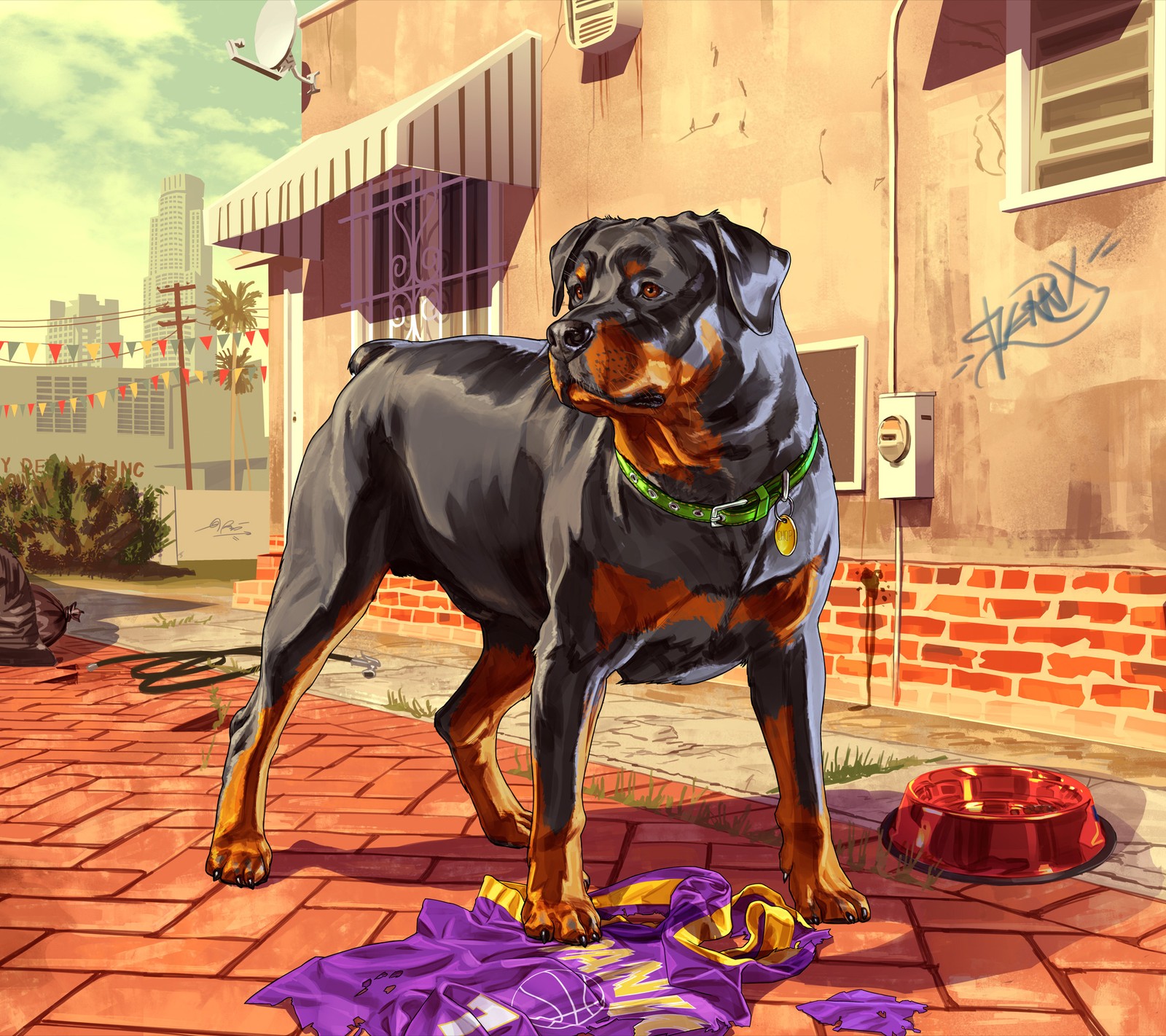 dog, gta, roweiller Download Wallpaper