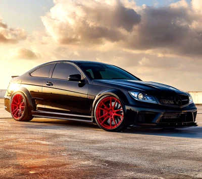 black, cars, cool, hd, mercedes benz c63