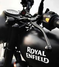 royal enfield, classique, noir mat, mat black, 350