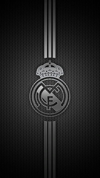 Emblema del Real Madrid sobre un fondo texturizado