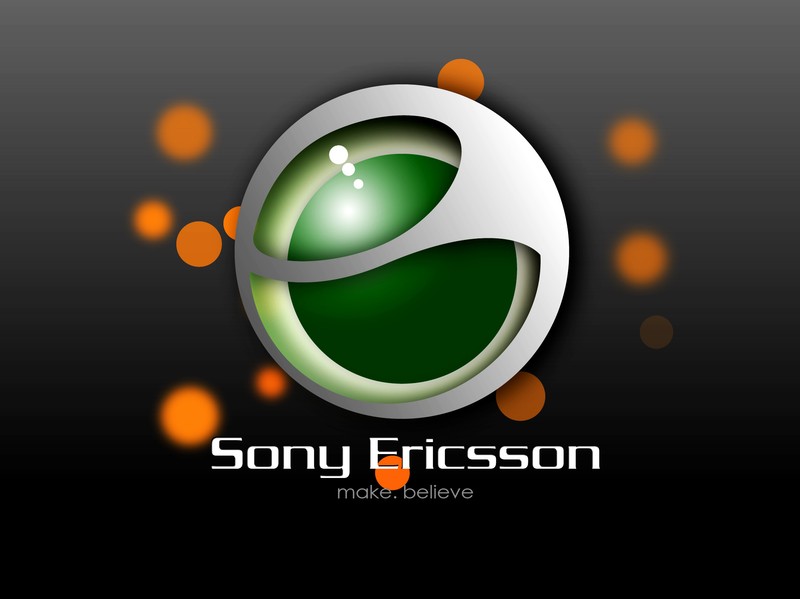 Логотип sony ericsson на темном фоне (эрикссон, ericsson, логотип, sony, sony ericsson)